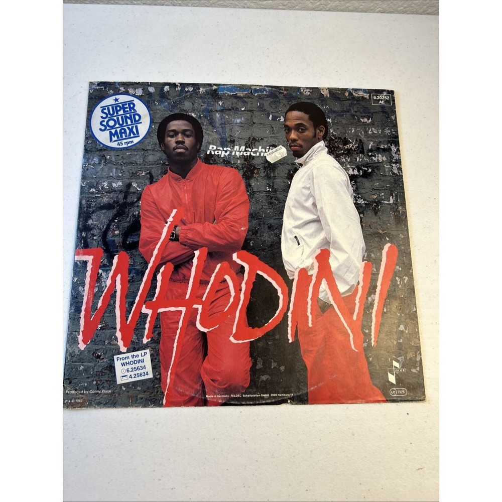 Whodini Self Titled Jive 1983 Vinyl‎ Record JL8-8199 1st Press Early Hip-Hop VG